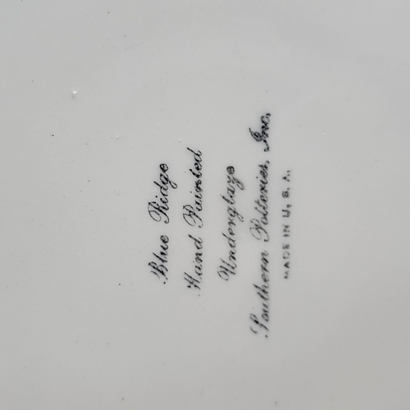 Vintage Blue Ridge Southern Potteries handpainted Nova Rose dinner plates - Picture 6 of 12